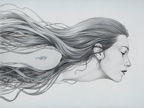 500x375 Mermaid - Mermaid Hair Drawing