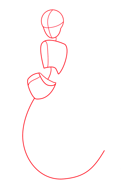 390x607 Learn How To Draw A Mermaid - Mermaid Images For Drawing