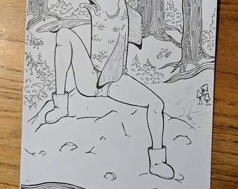 340x270 Mermaid Drawing Etsy - Mermaid Images For Drawing