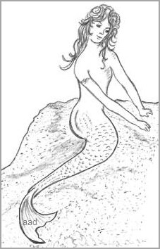 227x354 Mythical Mermaid Drawings - Mermaid Images For Drawing