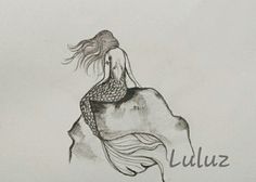 236x168 huge collection of 'mermaid sitting on a rock drawing' download - Mermaid On A Rock Drawing