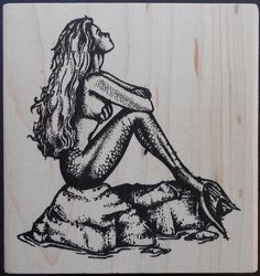 236x250 mermaid sitting on rock drawing - Mermaid On A Rock Drawing