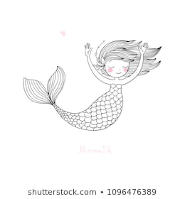 260x280 huge collection of 'mermaid drawing pictures' download more than - Mermaid Outline Drawing