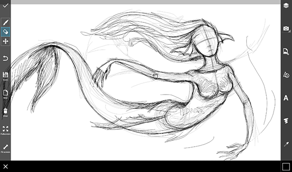 600x353 gallery mermaid outline drawing - Mermaid Outline Drawing