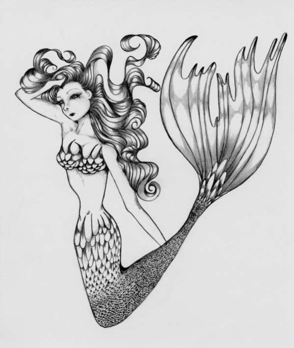 Mermaid Pencil Drawings at Explore