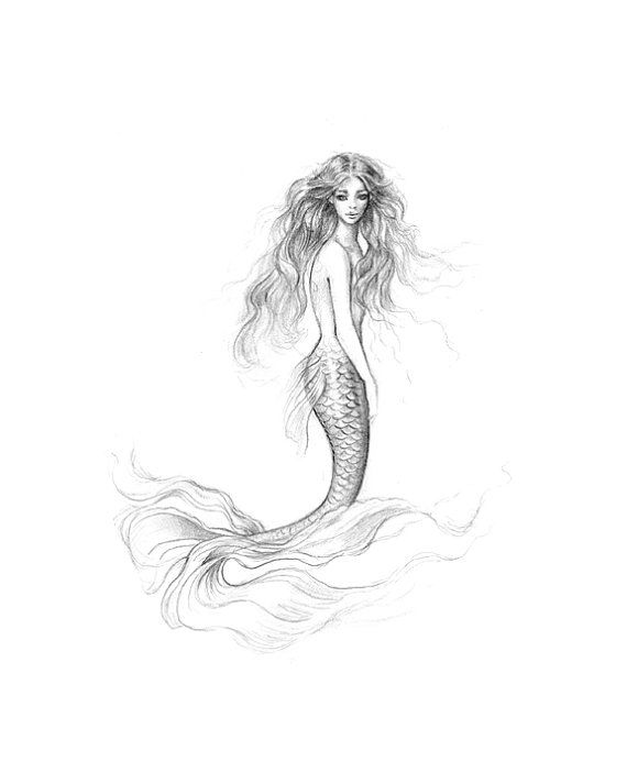 Mermaid Pencil Drawings at Explore collection of