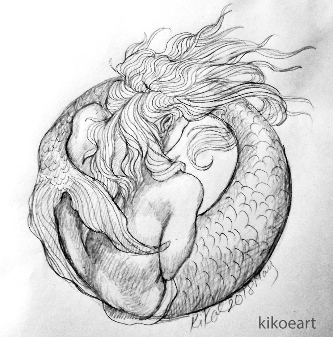 Mermaid Pencil Drawings at Explore collection of