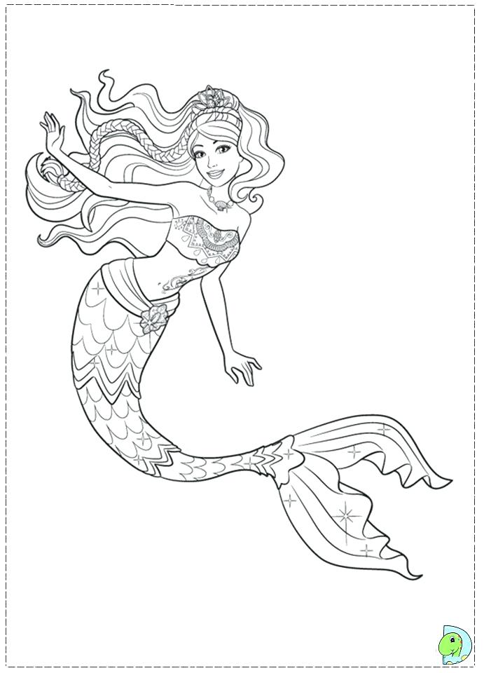 691x960 mermaid coloring pages free holding a pitchfork barbie - Mermaid Sitting On A Rock Drawing