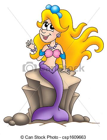 359x470 mermaid sitting on rock - Mermaid Sitting On A Rock Drawing