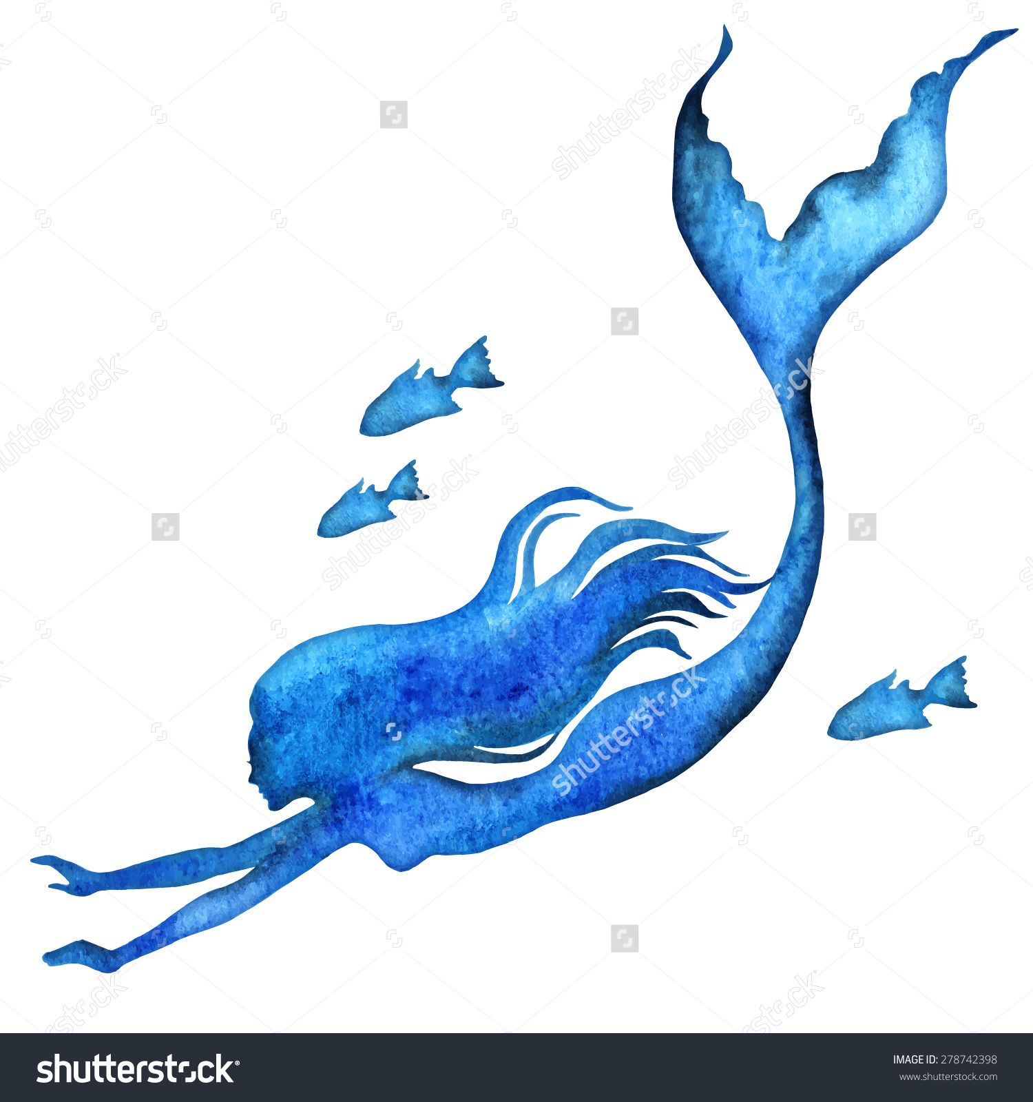 1500x1600 drawings of mermaids swimming mermaid watercolor vector - Mermaid Swimming Drawing