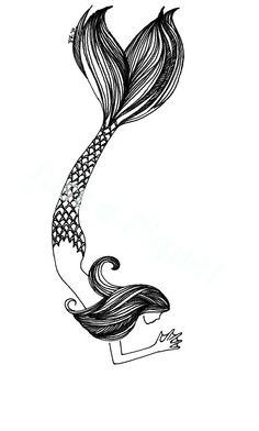 236x392 hand, mermaid swimming - Mermaid Swimming Drawing