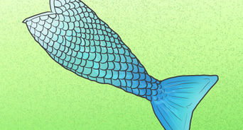 342x184 easy ways to make a mermaid tail - Mermaid Tail Drawing