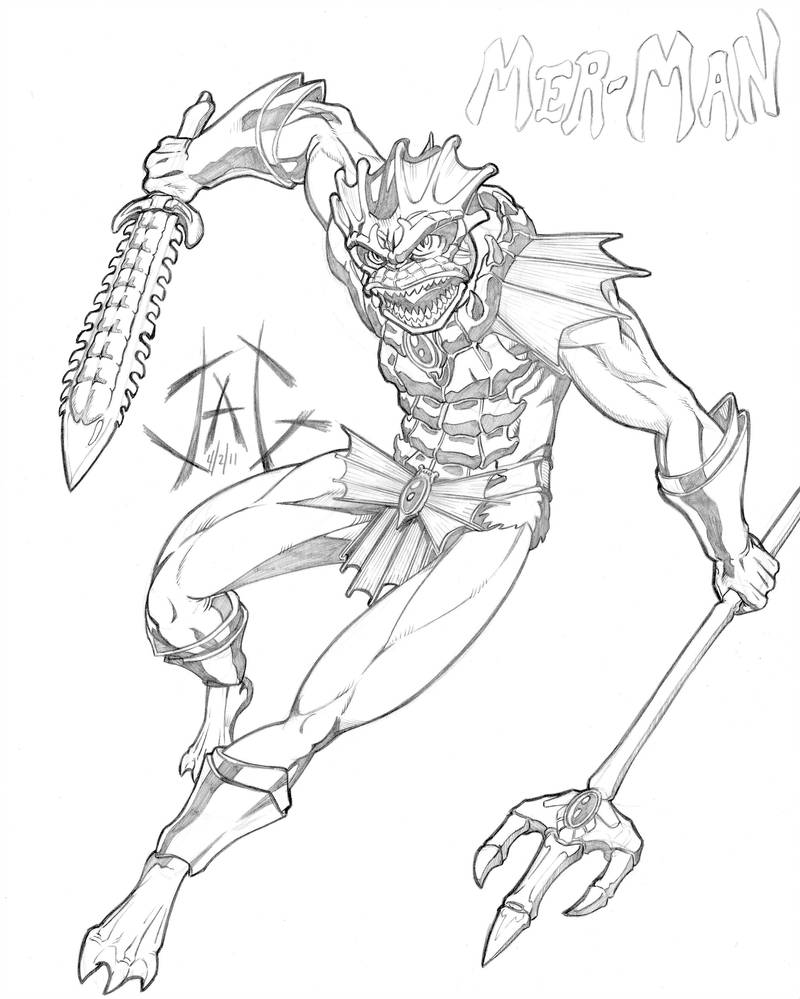 800x999 Merman Drawing - Merman Drawing