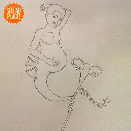 440x440 mythical beast wars the merman drawing - Merman Drawing