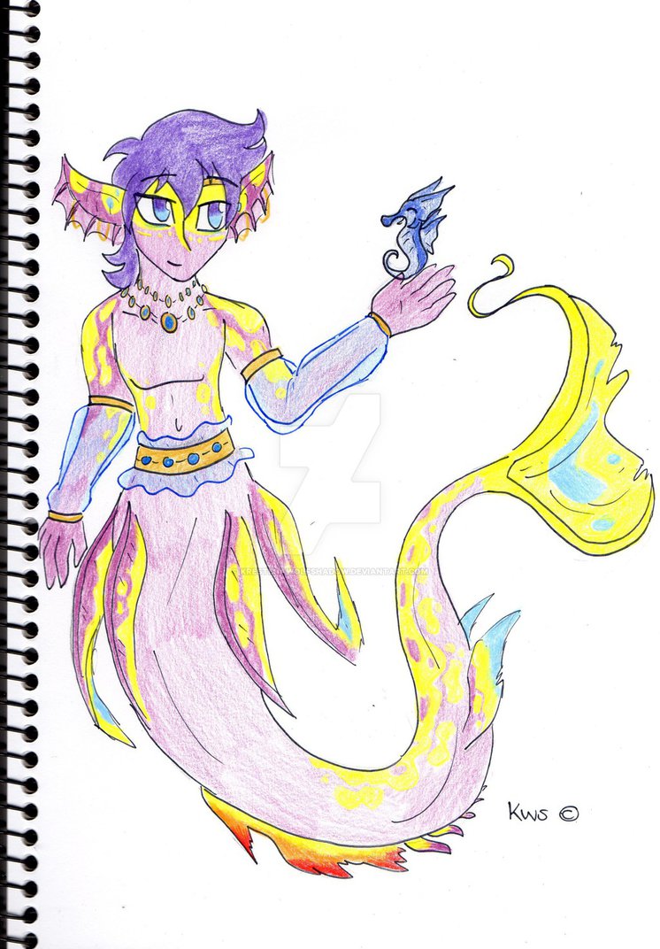 746x1072 Trickstyr Merman Drawing Gift - Merman Drawing