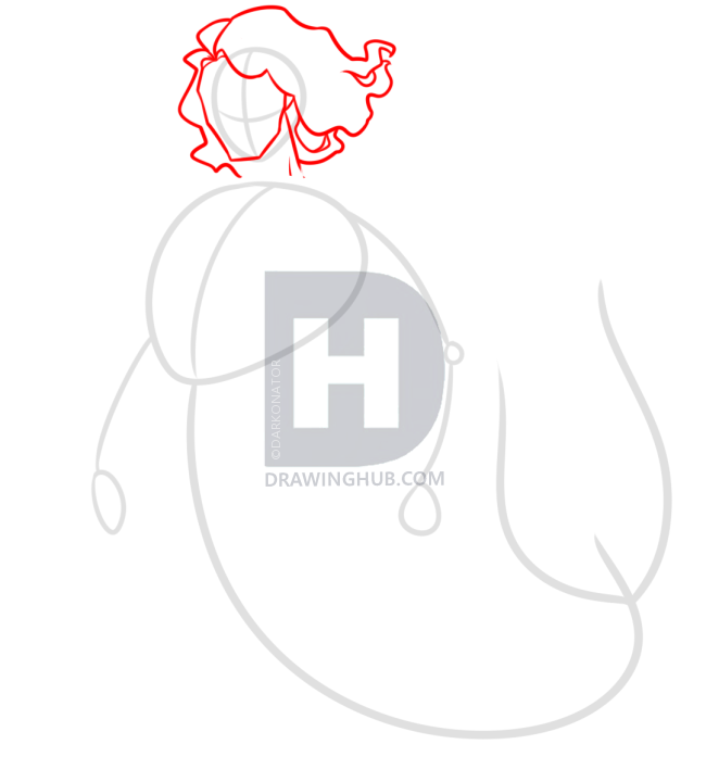 662x720 Draw A Merman Step - Merman Drawing