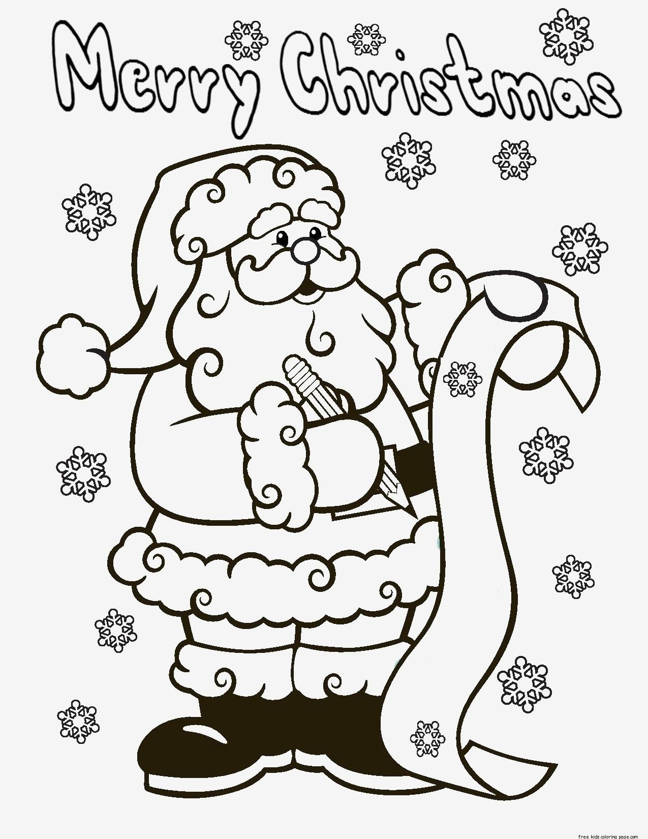 1275x1650 santa coloring pages holiday coloring pages printable - Merry Christmas Drawing
