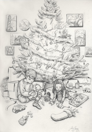 320x460 merry christmas everyone! ^ ^ - Merry Christmas Drawing Images