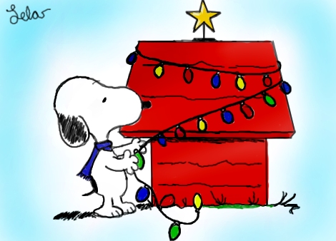 470x338 merry christmas snoopy! - Merry Christmas Drawing Images