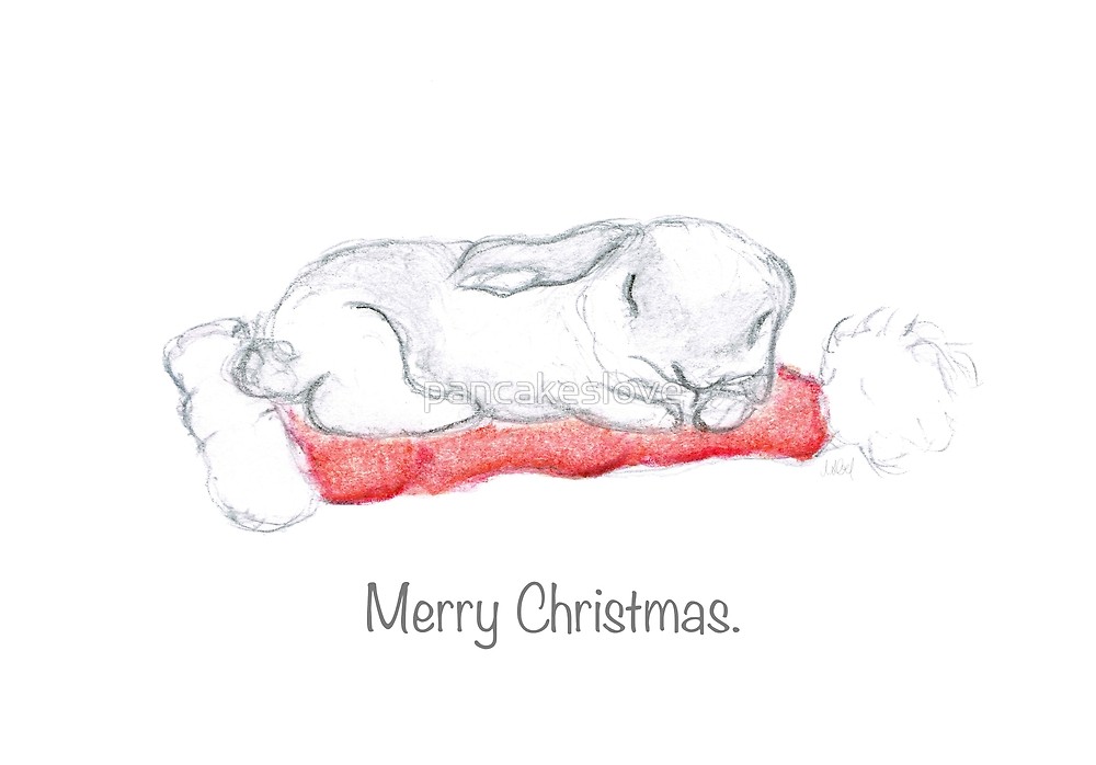 1000x698 christmas bunny drawing merry christmas - Merry Christmas Drawing Images