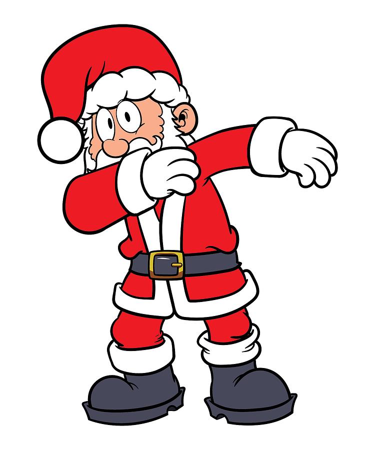 750x900 cool dabbing santa merry christmas to all drawing - Merry Christmas Drawing Images