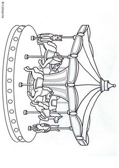 Merry Go Round Drawing at PaintingValley.com | Explore collection of ...