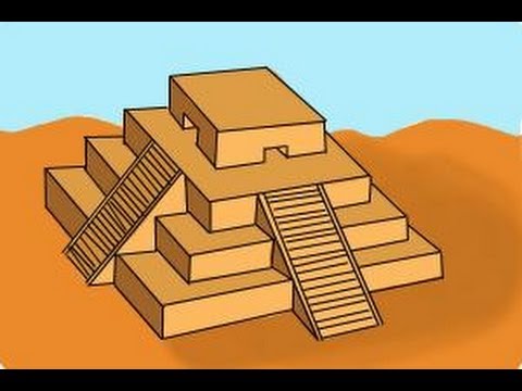 480x360 how to draw a ziggurat - Mesopotamia Drawings