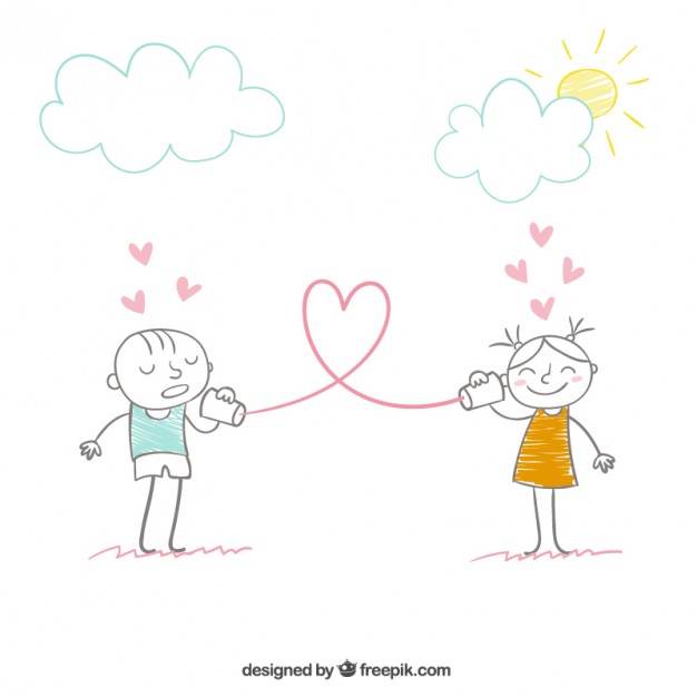 626x626 love message concept in hand drawn style vector free download - Message Drawing