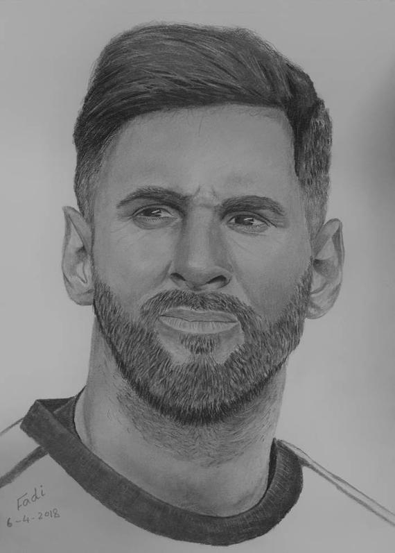 Messi Drawing at PaintingValley.com | Explore collection of Messi Drawing