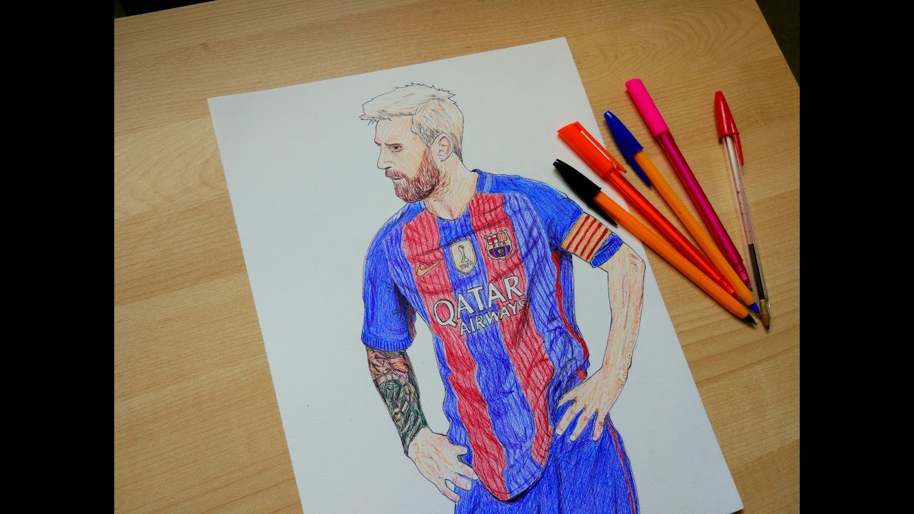 Messi Drawing at Explore collection of Messi Drawing