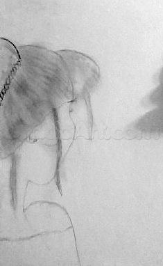 235x382 how to draw a messy bun, step - Messy Bun Drawing