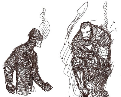 400x321 hi i'm alex iron man here's a quick messy drawing of iron man - Messy Drawing