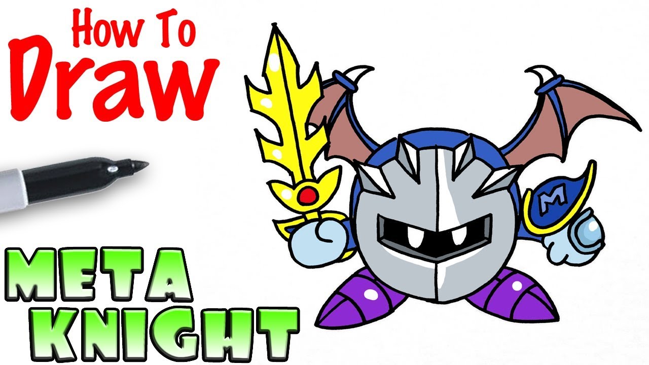 1280x720 how to draw the meta knight kirby star allies - Meta Knight Drawing