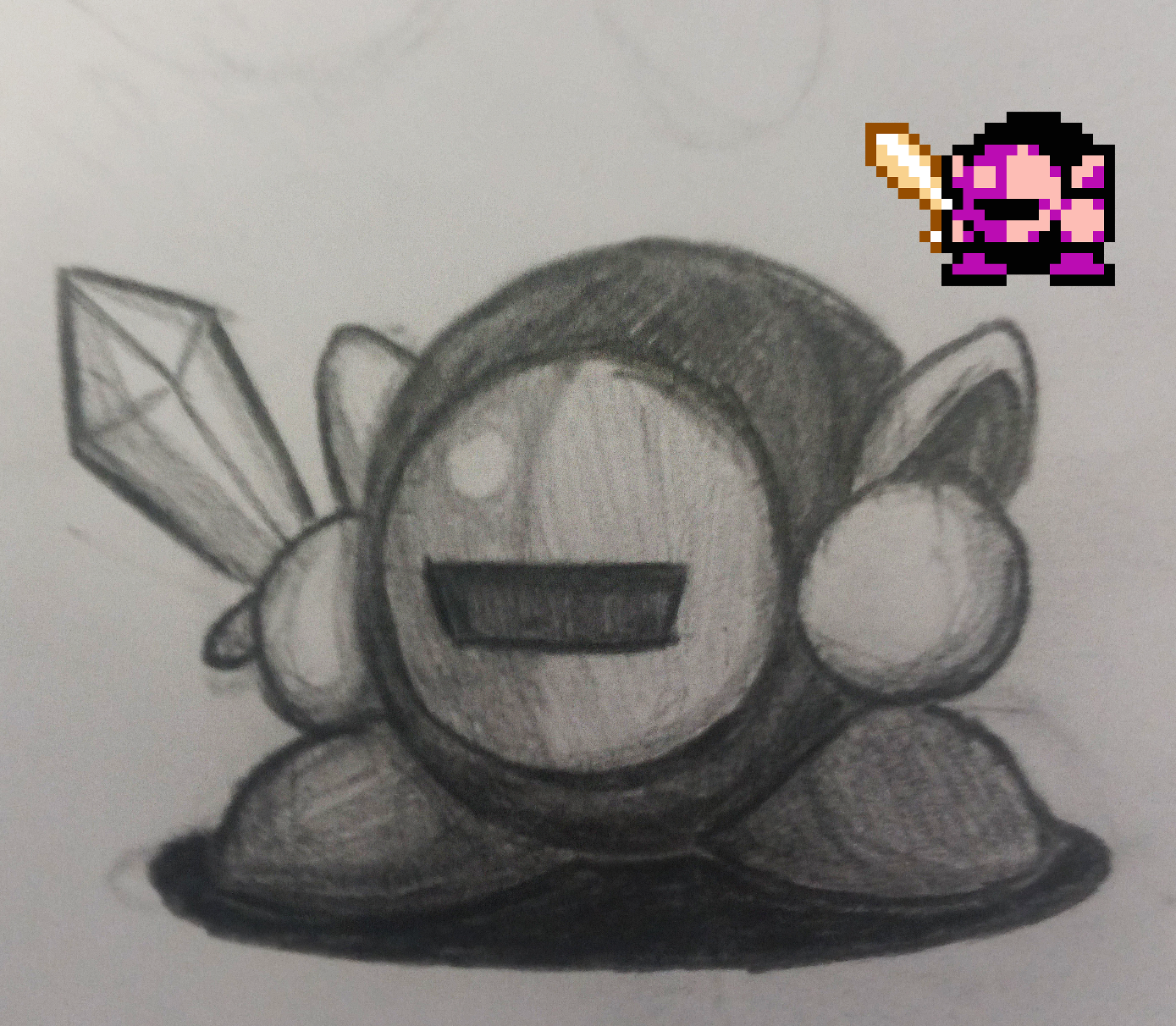 1389x1212 made a sketch redraw of meta knight - Meta Knight Drawing