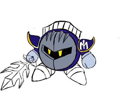 480x360 meta knight drawing timelapse - Meta Knight Drawing