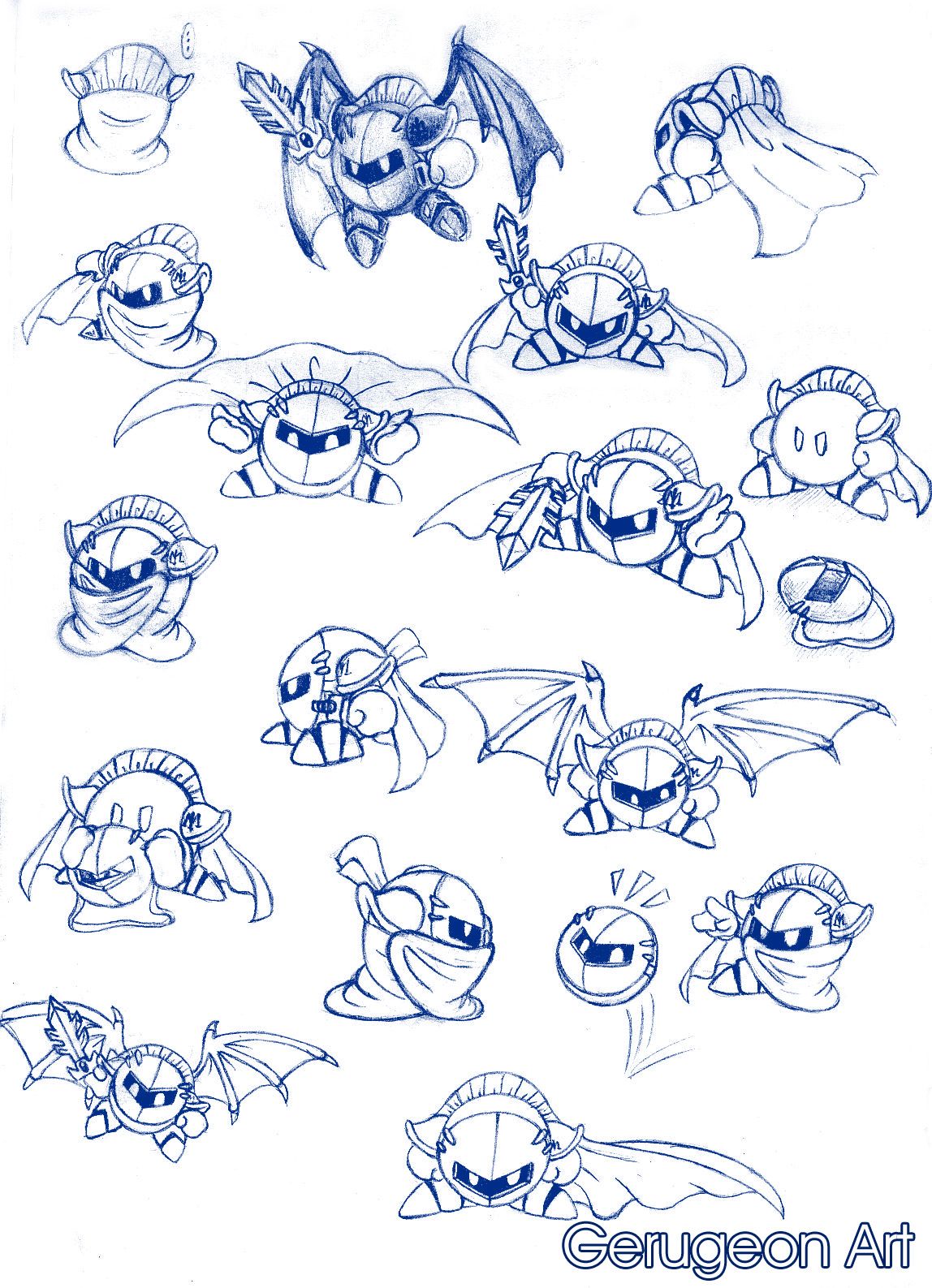 1148x1587 meta knight madness - Meta Knight Drawing