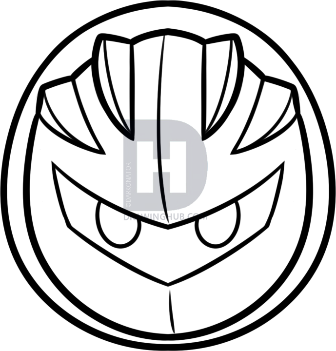 689x720 how to draw meta knight easy, step - Meta Knight Drawing