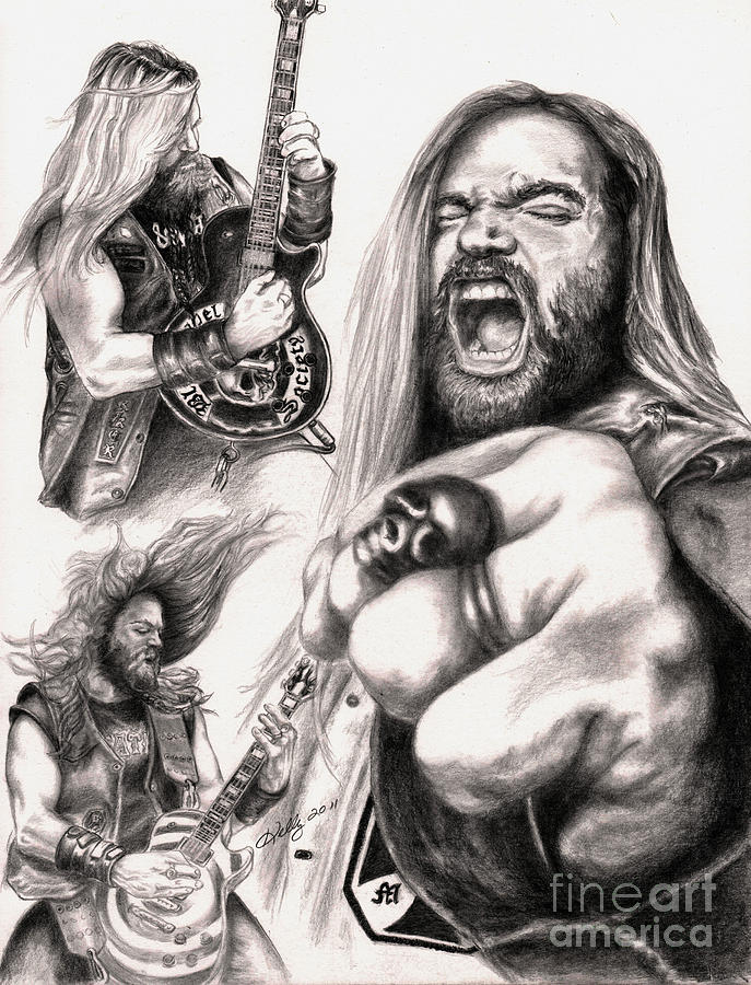 687x900 Wylde Man Drawing - Metal Drawings