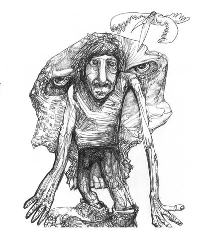 400x474 death metal, two drawings michael herring - Metal Drawings