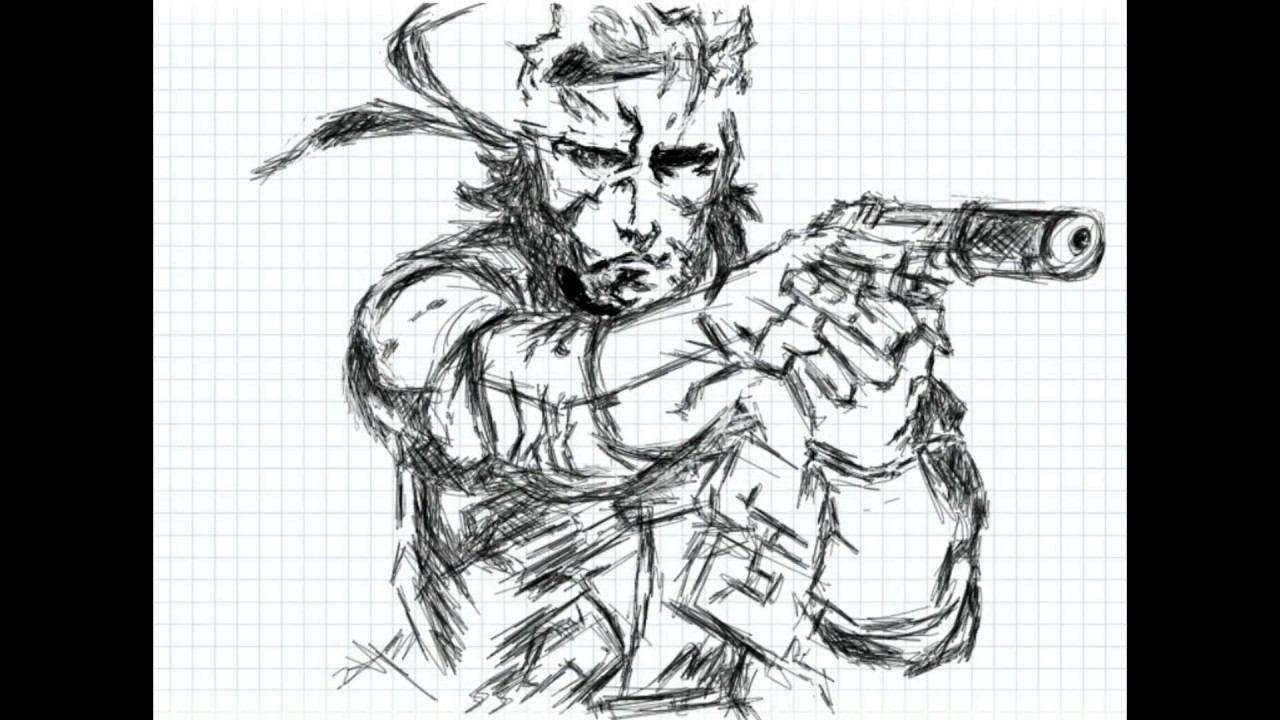 1280x720 metal gear solid solid snake speed drawing - Metal Gear Solid Drawing
