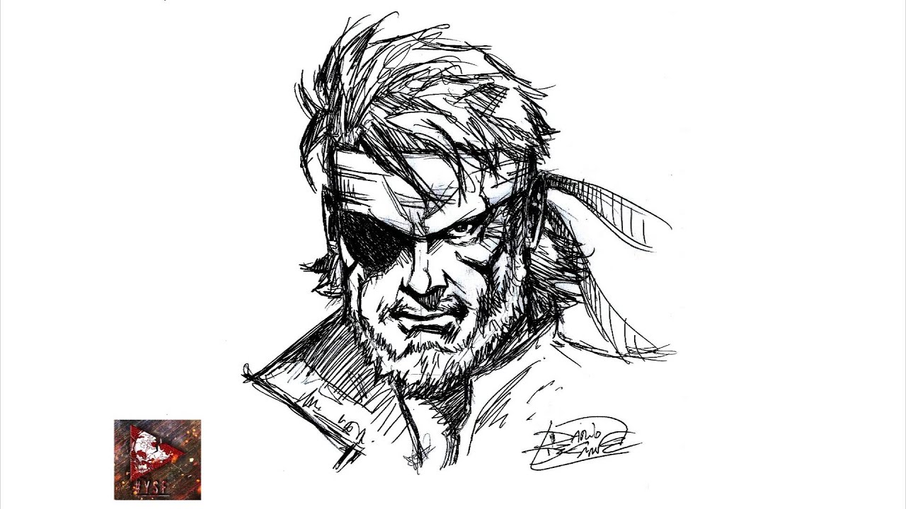 1280x720 tutorial how to draw snake - Metal Gear Solid Drawing