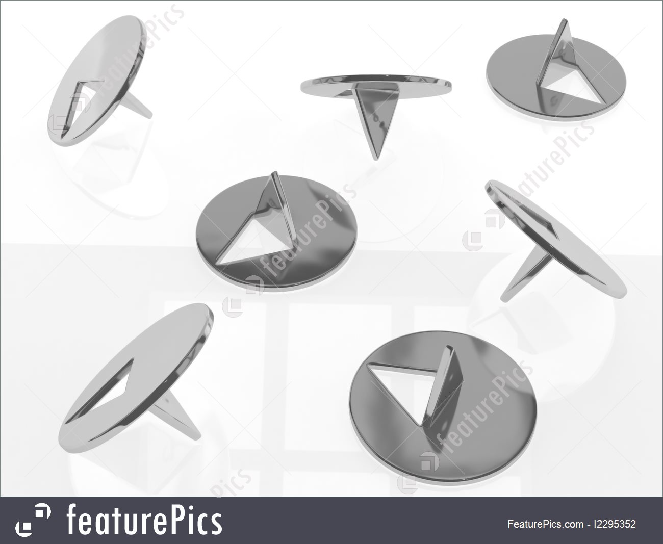 1300x1067 Metallic Thumbtacks - Metallic Drawing