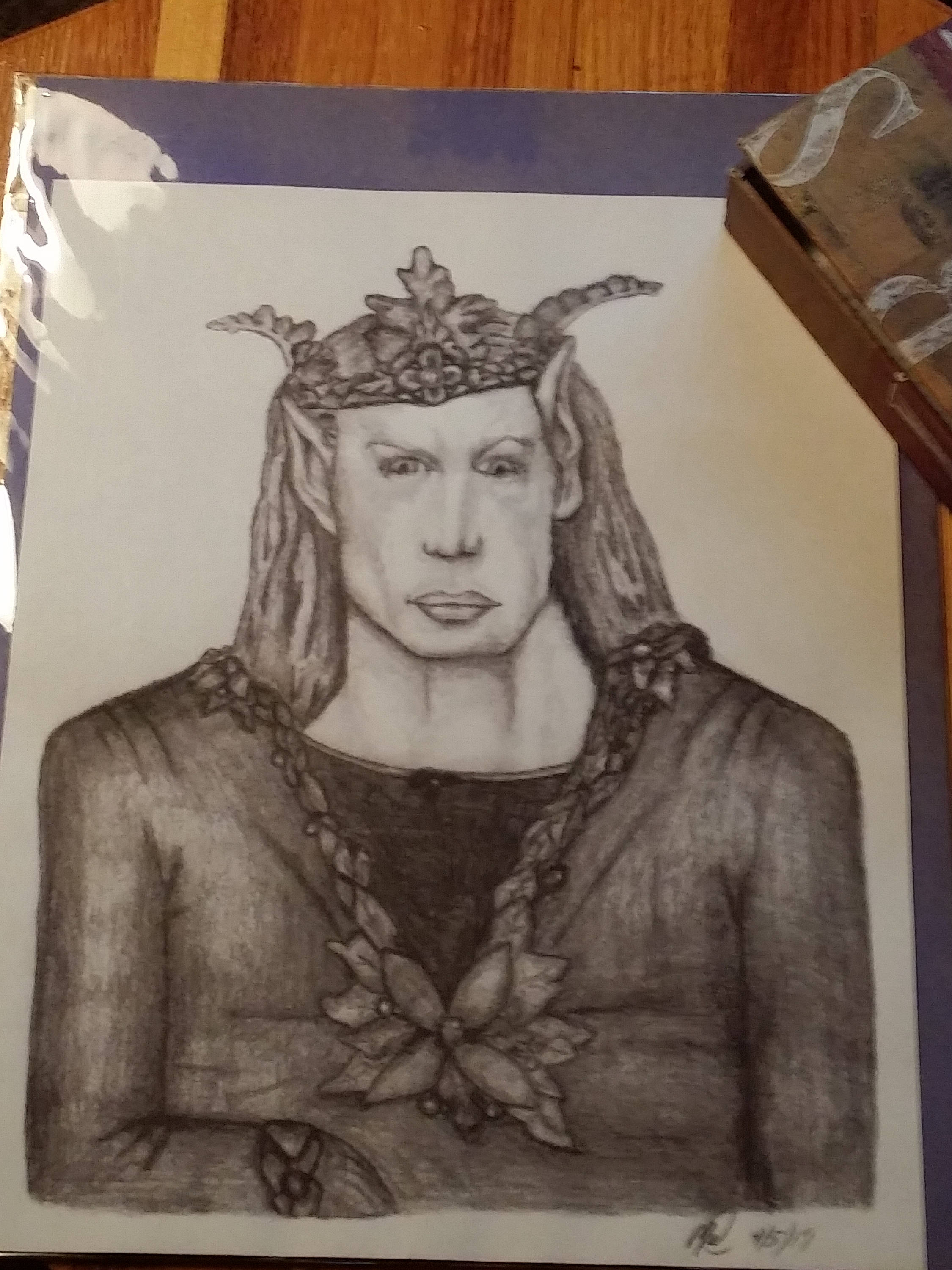 2250x3000 and print of the elf prince graphite pencil drawing etsy - Metaphysical Drawing