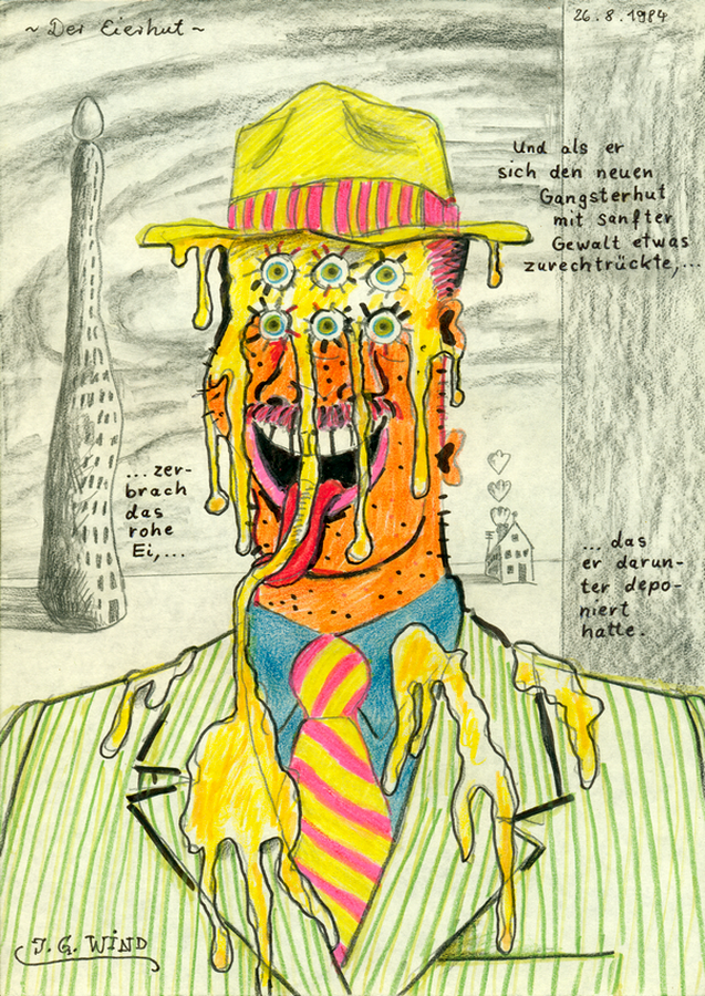 637x900 The Egg Hat By G Wind - Metaphysical Drawing