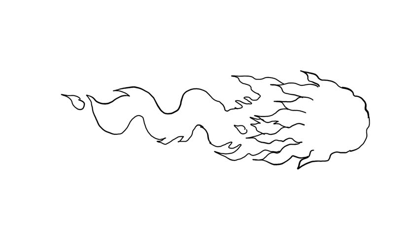 852x480 animation motion graphics showing a drawing - Meteor Drawing