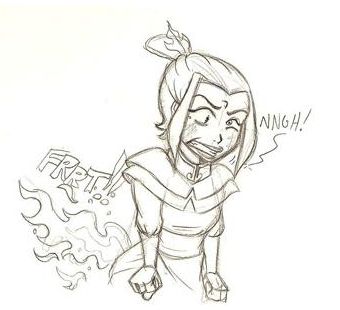 340x310 no spoilers azula is famous for the blue color of her firebending - Methane Drawing