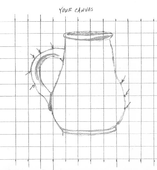 500x542 How To Transfer Drawing To The Canvas - Method Drawing