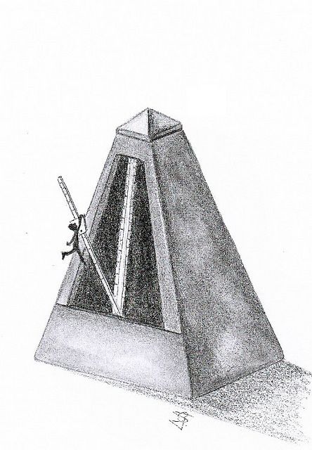 444x640 metronome drawings, sketches, art - Metronome Drawing
