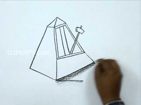 480x360 how to draw a metronome - Metronome Drawing