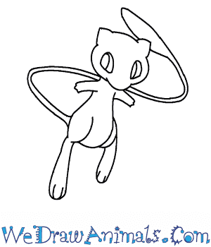 300x350 how to draw mew pokemon - Mew Drawing